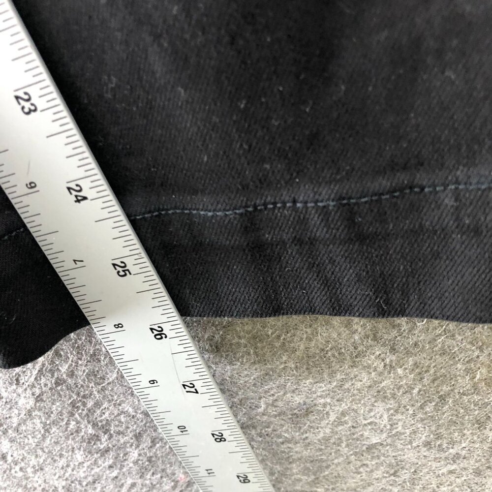 Everlane Cropped Straight Regular‎ Pants Womens 8 Black Stretch High Rise - Picture 9 of 10